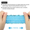 thumbnail image 4 of 3.5 Yards 2 Inch Elastic Sequins Trim 5 Row Flat Sequin Strip Paillette Sequins Fabric Ribbon for Crafts DIY Sequin Fringe Sewing Lake Blue, 4 of 5
