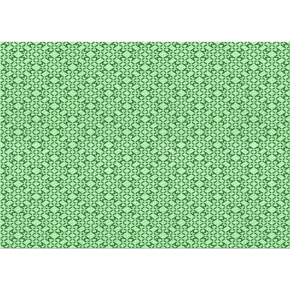 Ahgly Company Indoor Rectangle Patterned Mint Green Area Rugs, 5' x 7'