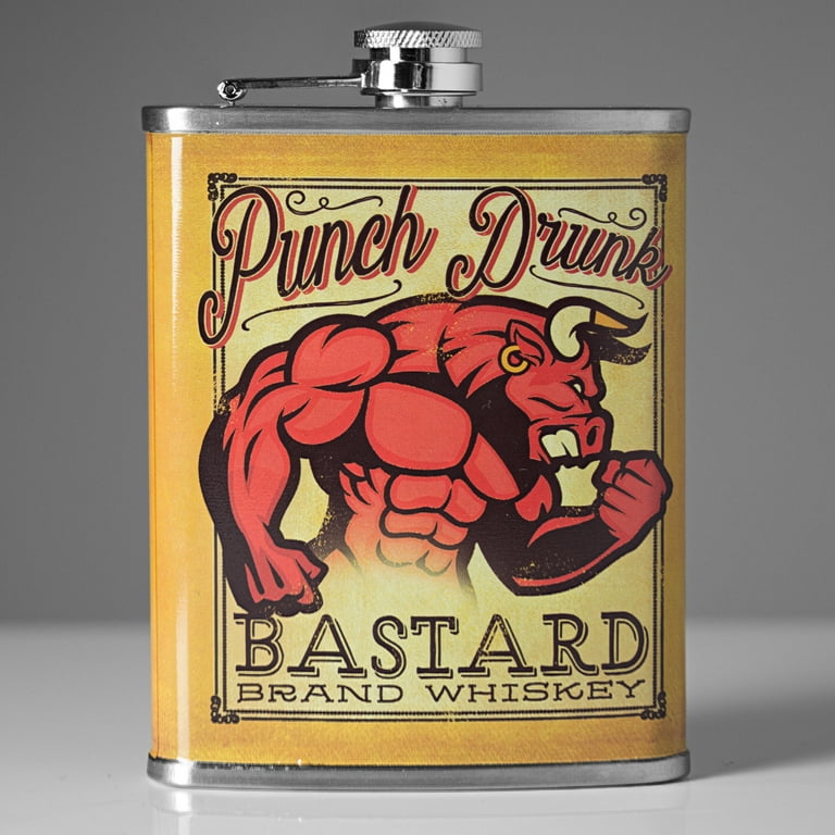 8oz RED Liquor Is Coming Flask Novelty 8oz RED Liquor Is Coming Flask Novelty
