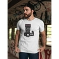thumbnail image 2 of Photo Camera Top View T-Shirt Men -Image by Shutterstock, Male x-Large, 2 of 4