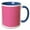 Blue/White, variant on 3drose, Pink and White Greek Key Pattern, 15oz Mug