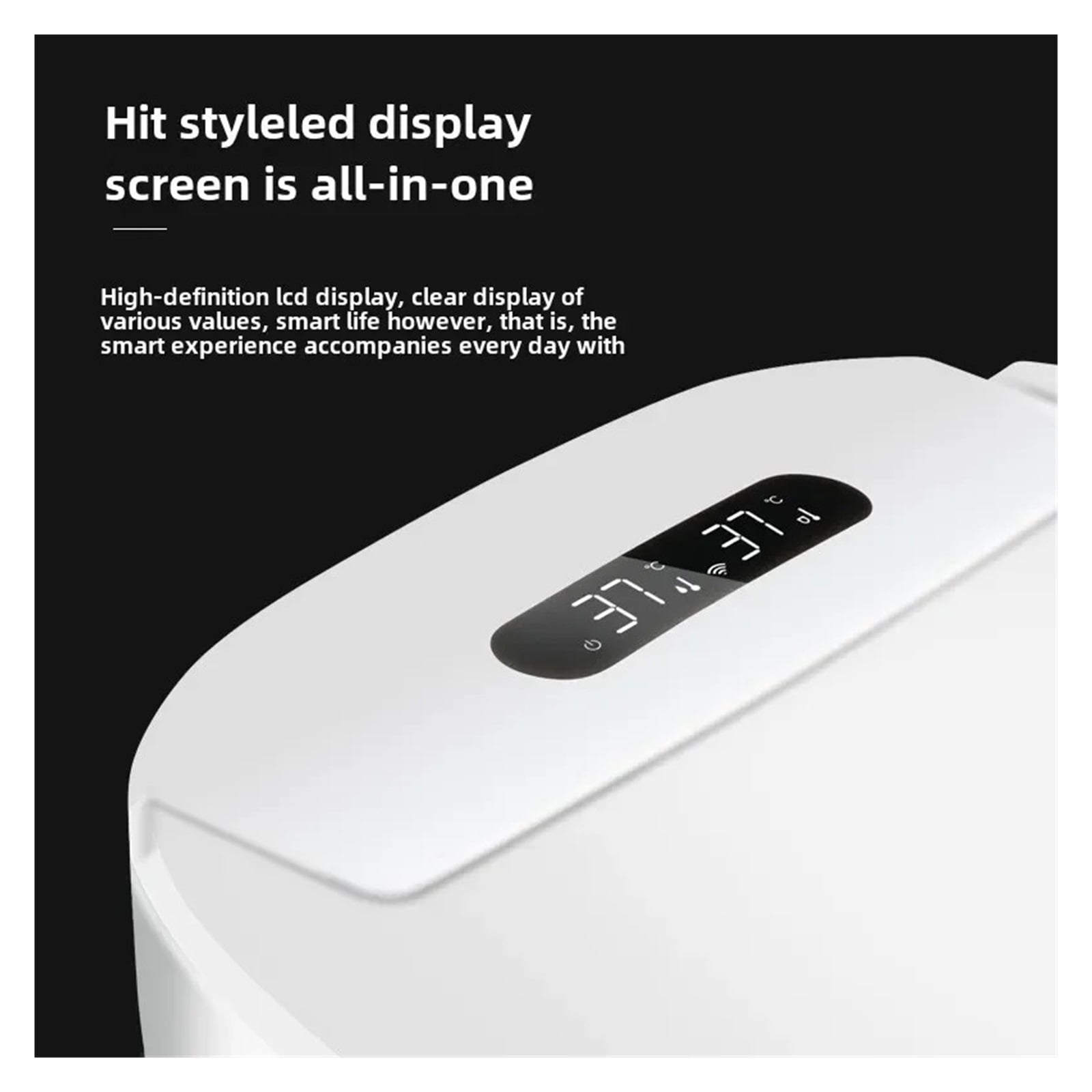 Intellint Remote Control Toilet Lid Dryer, Smart Heated Bidet Toilet Seat ,With Warm Air Dryer, Smart Constant Temperature