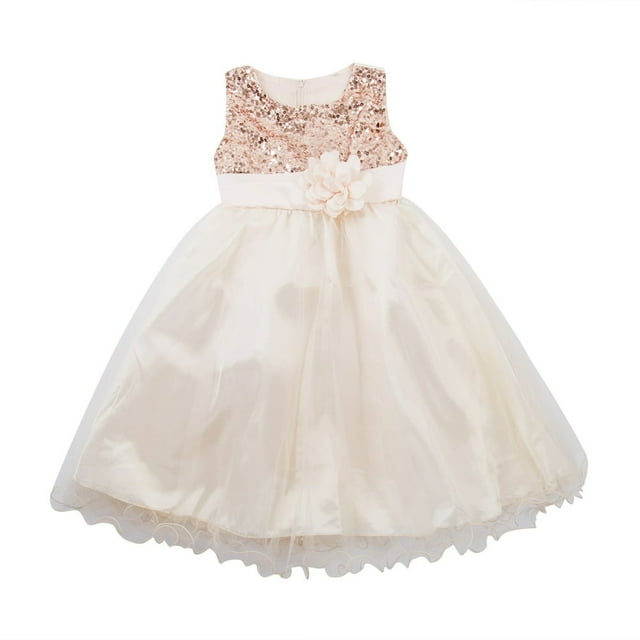 Flower Girl Dress Lace Solid Baby Princess Pageant Party Bridesmaid Dresses