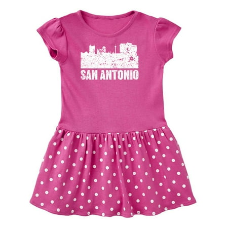 

Inktastic San Antonio Texas Skyline with Grunge Gift Toddler Girl Dress