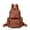 Coffee, variant on PRIYAL Leather Laptop Backpack for Men Women Work Travel, Daily Backpack Casual Daypack