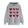 thumbnail image 3 of Inverlee Valentine's Day Sweatshirts for Women Sweet Love Heart Graphic Sweatshirts Soft Pullover Sweater Tops Crewneck Tunic Long Sleeve Shirts for Women, 3 of 5