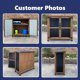 thumbnail image 2 of Armario de almacenamiento exterior con techo impermeable de madera y metal, 2 of 9