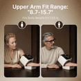 thumbnail image 3 of Alphamed No-Wrap Automatic Upper Arm Blood Pressure Monitor, Large LED Display, One-Touch Operation, 3 Users, 597 Memories, 3 of 10