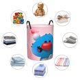 thumbnail image 6 of Oggy Oggy Circular Hamper, Waterproof Collapsible Laundry Basket With Handles, Lightweight Toy Clothes Storage Organizer For Home Bedroom Living Room Bathroom Dorm Medium, 6 of 8