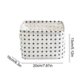 thumbnail image 5 of Cotton and Linen Desktop Storage Box, Miscellaneous Item Storage Box, Simple Pattern Storage Basket, Decorative Storage Basket, for Organizing Clothes, Toys, Books, and Daily Essentials, 5 of 6