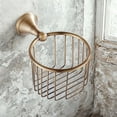 thumbnail image 3 of Brass Antique Toilet Roll Holder Wall Mounted Bathroom Roll Tissue Wire Modern Roll Tissue Holder For Bathroom Tissue Paper Roll Dispenser For Bathroom 1pc Small Dish Drying Rack over Roll up Dish, 3 of 3