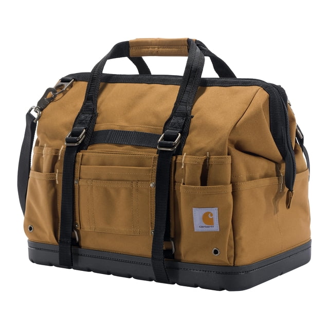 Bolsa para herramientas Carhartt Gear B0000520 con base moldeada, 18 pulgadas, color marrón
