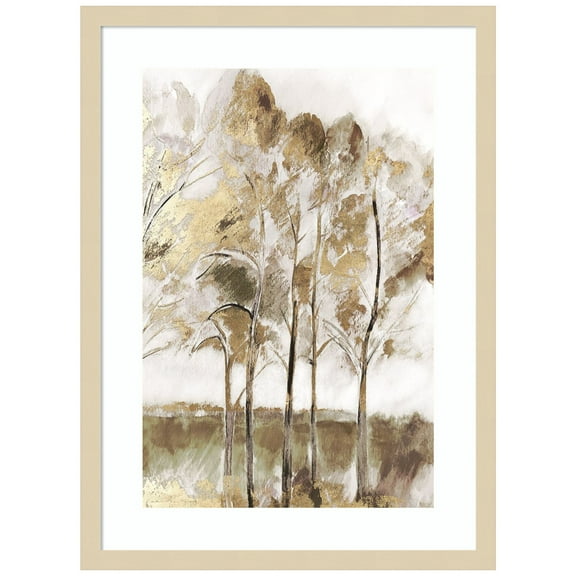 Amanti Art Golden Majestic Winds I Wood Framed Wall Art Print