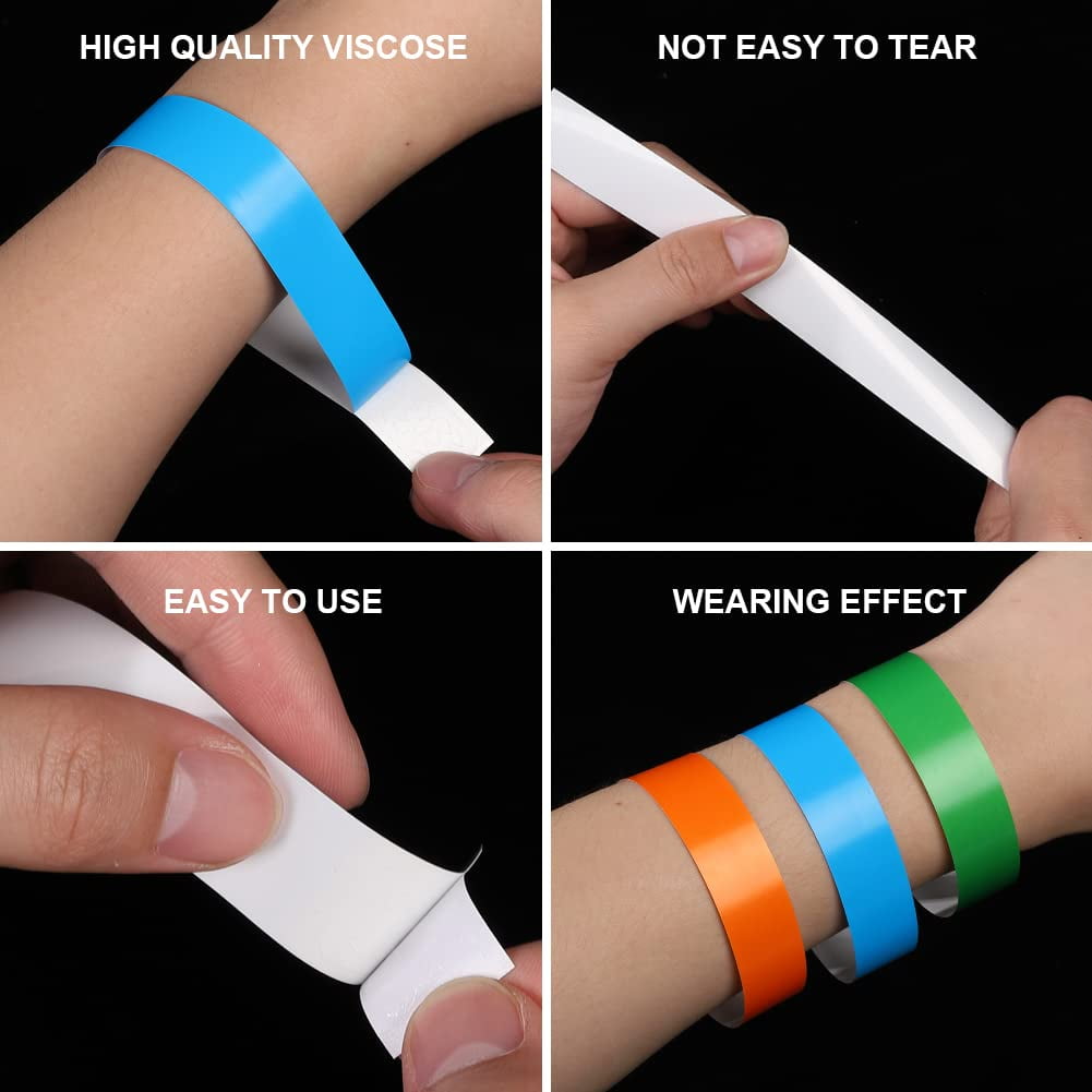 Juiluna Wrist Bands Colors 700 Pcs Paper Wristbands for Events for Concerts,Playground,Clubs,Events,Hotels,Fairs,Festivals,Screenings, Lightweight Adhesive Wristbands - Walmart.com Juiluna Wrist Bands Colors 700 Pcs Paper Wristbands for Events for Concerts,Playground,Clubs,Events,Hotels,Fairs,Festivals,Screenings, Lightweight Adhesive Wristbands - Walmart.com