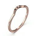 thumbnail image 2 of 10K Rose GoldCurved Wedding Band With Round Cut Black Diamond Moissanite, 2 of 4