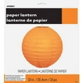 thumbnail image 2 of Round Paper Lantern, 10 in, Orange, 1ct, 2 of 2