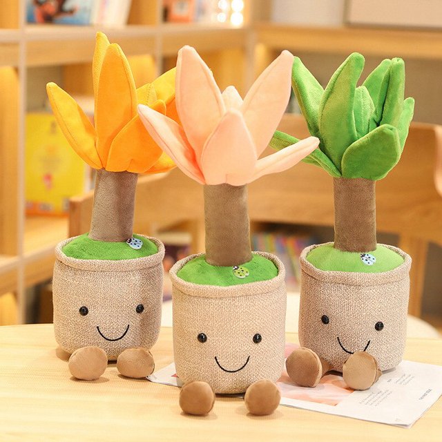 Juguete de peluche de árbol de la fortuna realista para niños, plantas creativas, mantequilla, juguete de peluche suave, estante de decoración, almohada, regalo para niñas zhangyuxiang LED