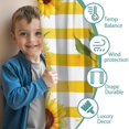 thumbnail image 3 of Blackout Kids Curtains,Sunflowers on Yellow Stripes Childrens Insulated Curtains Set Of 2,Bedroom Essentials,Toddler Room Decor 42x54in(106x137cm), 3 of 4