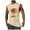 Beige, variant on HCNTES Mens Cotton Assorted Tank Top T-Shirt Undershirt Ribbed Workout Beach Shirts Sleeveles Running Vest(Beige,L)