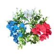thumbnail image 2 of Independence Day White Blue Red Candle Rings Candle Holders And Wreath Decorations Holiday Party Decorations, 2 of 8