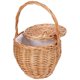thumbnail image 3 of Wicker Woven Handheld Basket Picnic Basket Fruit Vegetable Basket Flower Arrangement Holder, 3 of 3