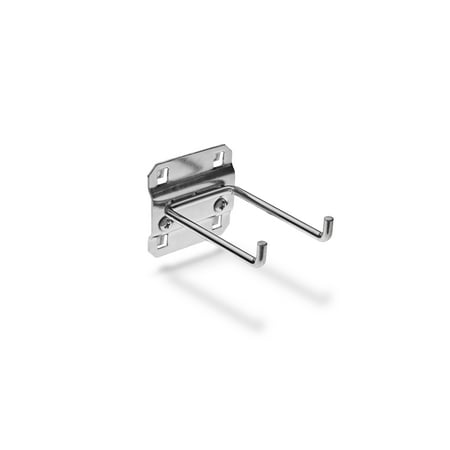 

Triton Products® LocHook 3 Double Rod 90-Degree Bend 3/16 D Zinc Plated Steel Pegboard Hook for LocBoard 5pk