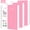 Pink, variant on FOCUS DAY 3PCS A5 Spiral Notebook, 300 Pages College Ruled Journal with PVC Waterproof Cover, Inner Pocket, 100GSM Thick No Bleed Paper, Hardback Notepad for Office Home, 5.7"x8.3"