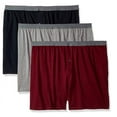 thumbnail image 2 of Fruit of the Loom Men`s 3-Pack Solid Knit Boxers , S, Assorted, 2 of 4
