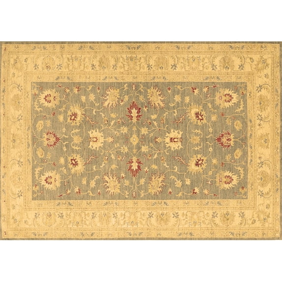 Ahgly Company Indoor Rectangle Oriental Brown Traditional Area Rugs, 6' x 9'