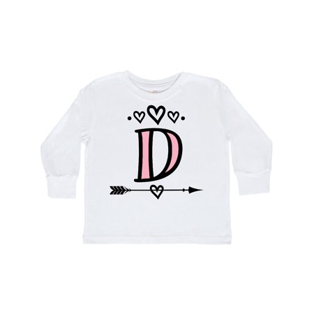 

Inktastic Letter D Monogram Tribal Arrow Gift Toddler Toddler Girl Long Sleeve T-Shirt