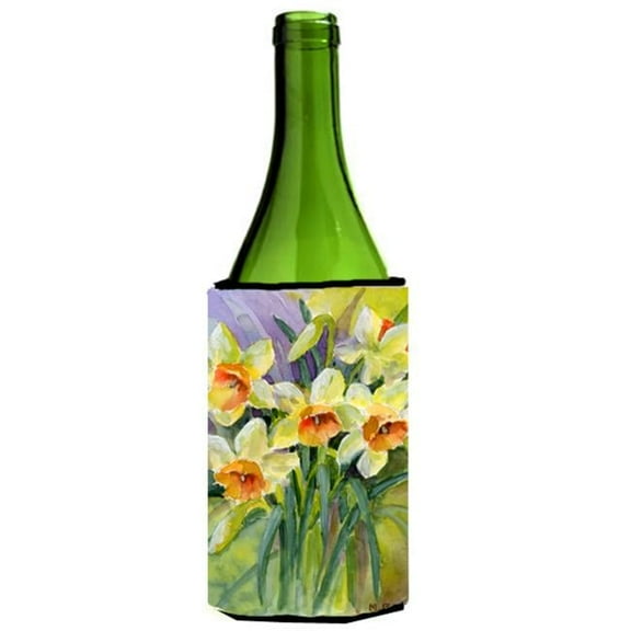 Daffodils by Maureen Bonfield Wine Bottle Can cooler Hugger