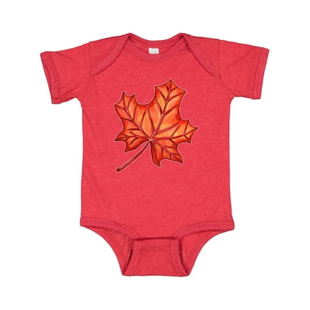 

Inktastic Red Canadian Maple Leaf Gift Baby Boy or Baby Girl Bodysuit