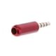 thumbnail image 5 of enchufe universal para auriculares 2PC 3.5mm 1/8 " Adaptador de sonido para auriculares estéreo Enchufe AUX de 4 polos Rojo + Negro Magideal enchufe universal para auriculares, 5 of 6