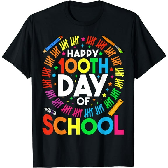 100th Day Of School Teachers Kids Child Happy 100 Days T-Shirt