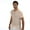 Beige, variant on Men's 100% Cotton Undershirt Regular Fit, V-Neck with Sweat-Proof, Absorbent, Integrated Underarm Shields