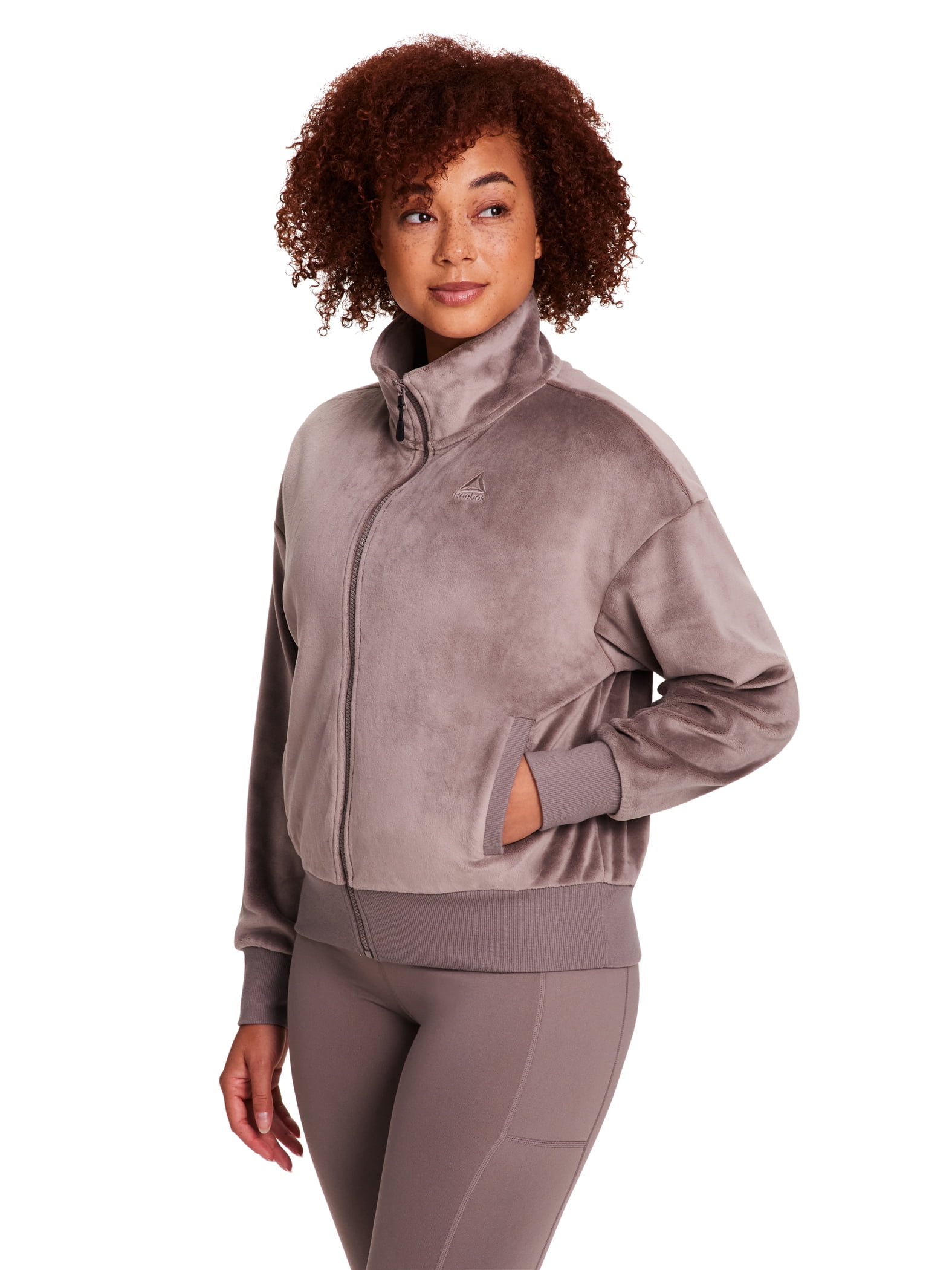 Reebok Women's and Women's Plus Cozy Zip Up Jacket, Sizes XS-4X
