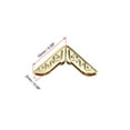 thumbnail image 2 of Unique Bargains Metal Book Corner Protectors Edge Cover Guard 15 x 15 x 2mm Gold Tone 100Pcs, 2 of 4