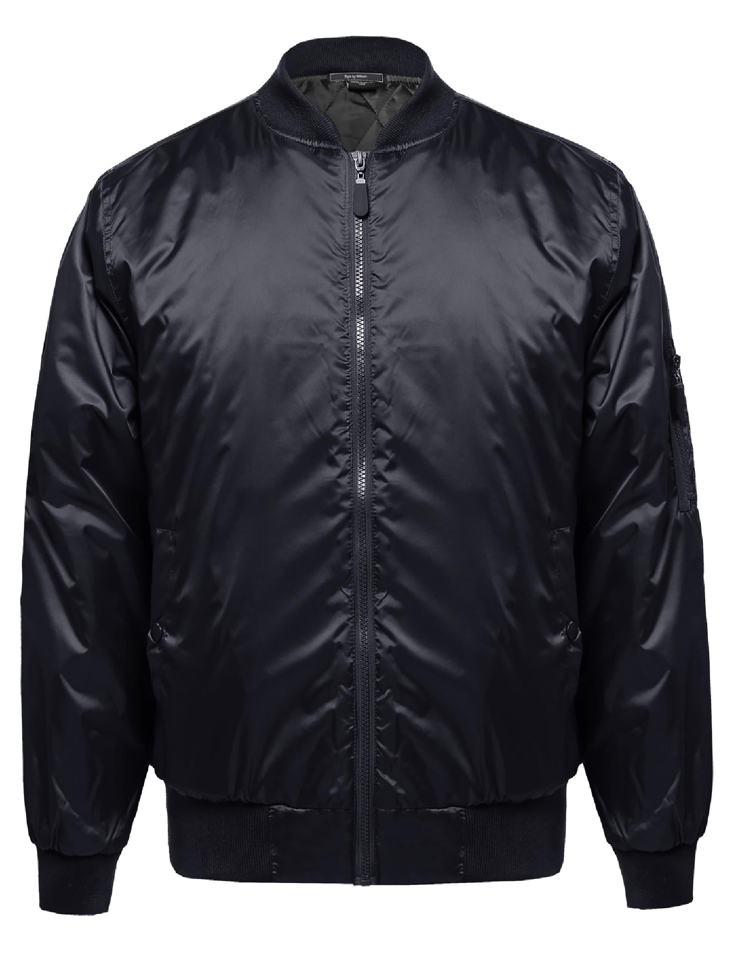 Men's Plus Size Zip Up Bomber Jacket main image 0