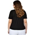 thumbnail image 3 of Playera con pedrería talla extra, modelo 3022-A (Negro) negro 42 Roman Fashion Blusa extra 3022-A, 3 of 5