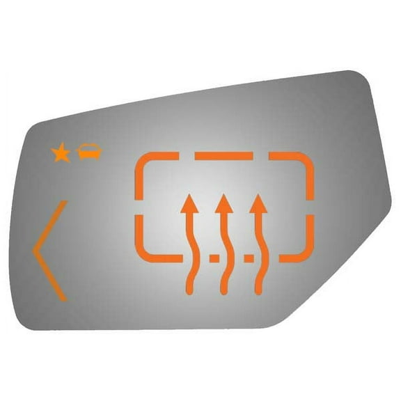 Burco Side View Mirror Replacement Glass - Clear Glass - 4577HSB