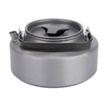 thumbnail image 1 of Tetera de aluminio de 1,1 l para café, té, para acampar, senderismo, cocina, mango negro, 1 of 14