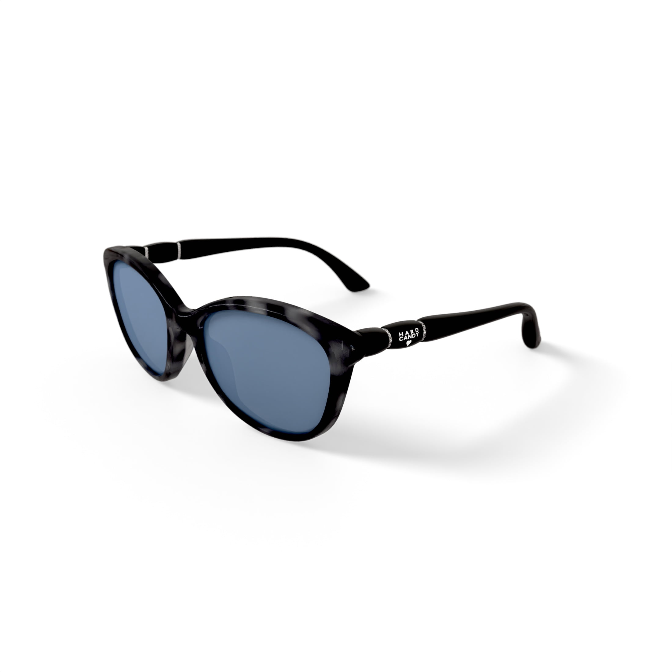 Hard Candy Womens Rx'able Sunglasses, Hs13, Black Tortoise Patterned, 55-18-142, with Case