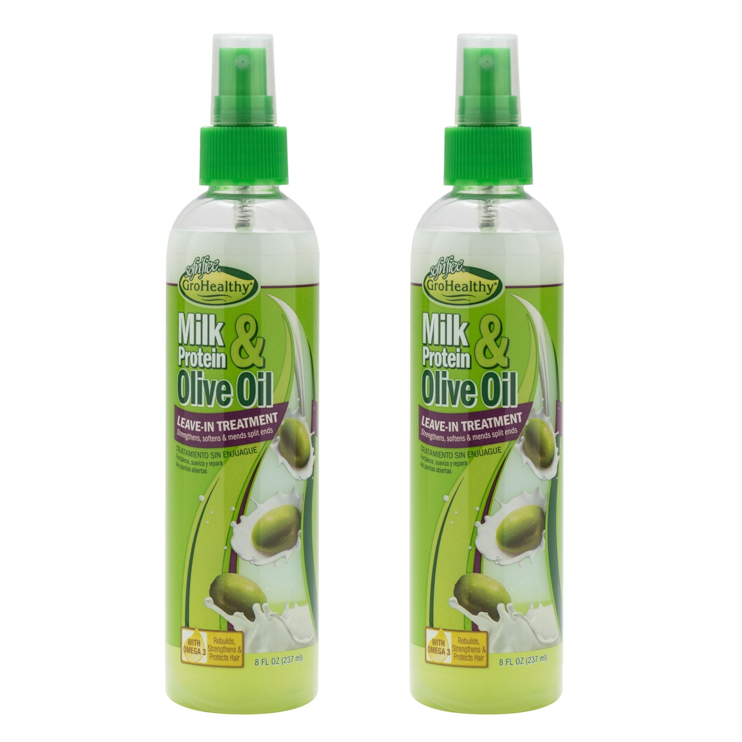 Sof N'Free Milk Protein & Olive Oil LeaveIn Treatment Refreshing Spray (8 Oz)
