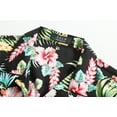 thumbnail image 4 of SSLR Mens Hawaiian Shirts Casual Button Down Shirts 100% Cotton Short Sleeve Tropical Shirts, 4 of 8