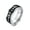 Silver and Black, variant on Men's Anxiety Ring, Stainless Steel Viking Fidget Rings