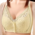 thumbnail image 3 of LIHOFIO Womens Sports Bras Solid Color Plus Size Front Hook Wireless Breathable Adjustable Bra, 3 of 5