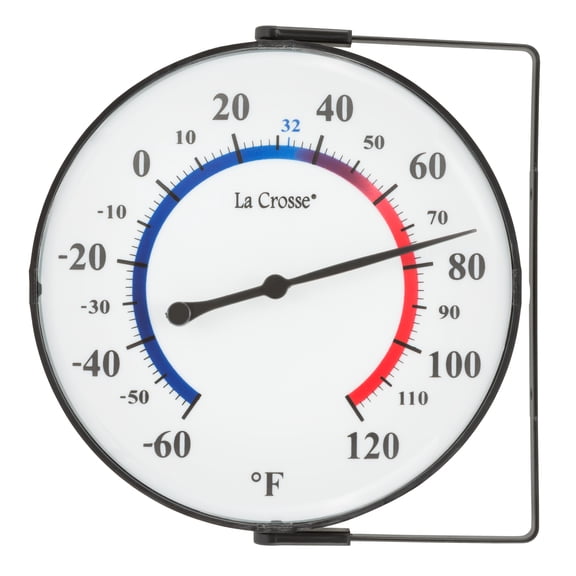 La Crosse 5-In. Analog Weather Thermometer with Mounting Bracket, 104-105-TBP