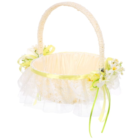 KAKOWELY Canasta Con Asa Para Flores De Uso En Interiores Y Exteriores Con