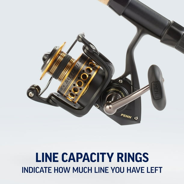 Penn Battle II Spinning Reel, 3000 Size Fishing Reel