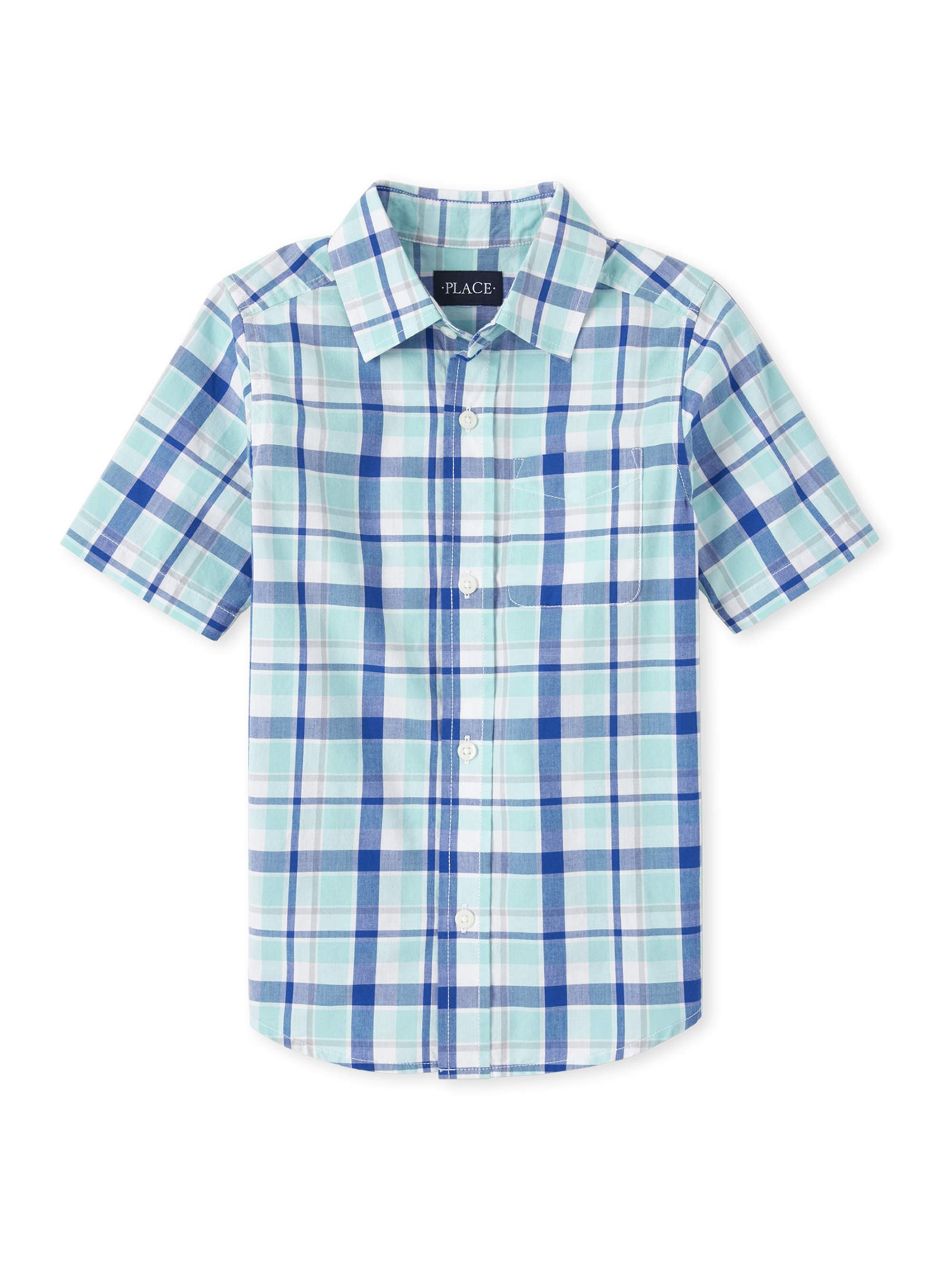 The Childrens Place Boys Long Sleeve Button Down Shirt